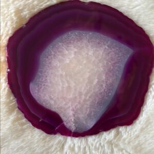 Purple Agate Slice Coaster